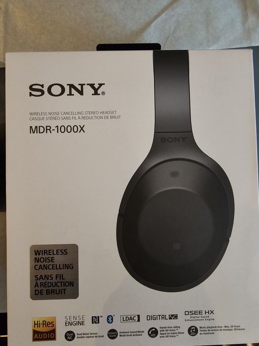 Auscultadores sony c/ cancelamento de ruído