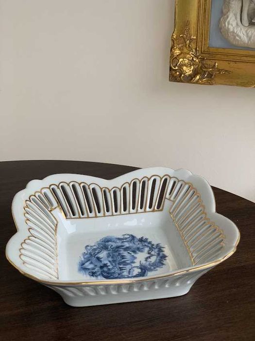 Италійська порцелянова ваза для фруктів та солодощів