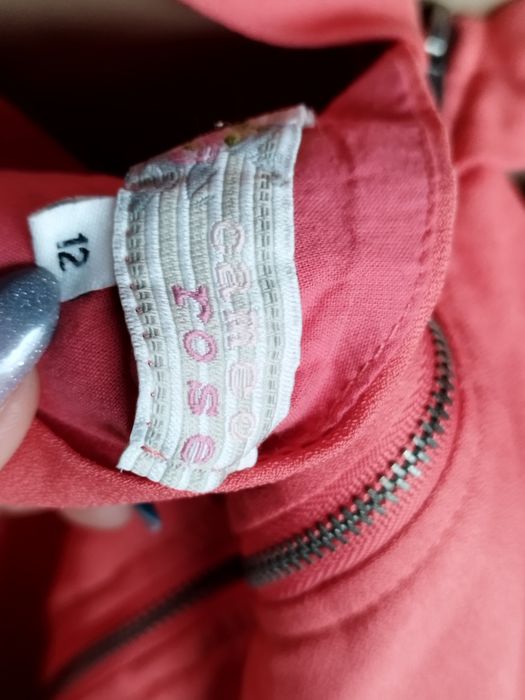 R.40 koralowy kombinezon na lato damski