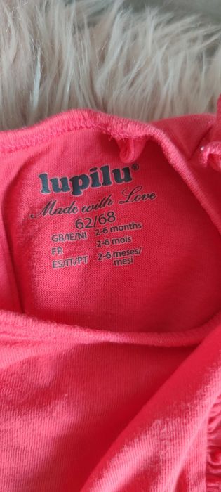 Malinowy rampers Lupilu 62/68