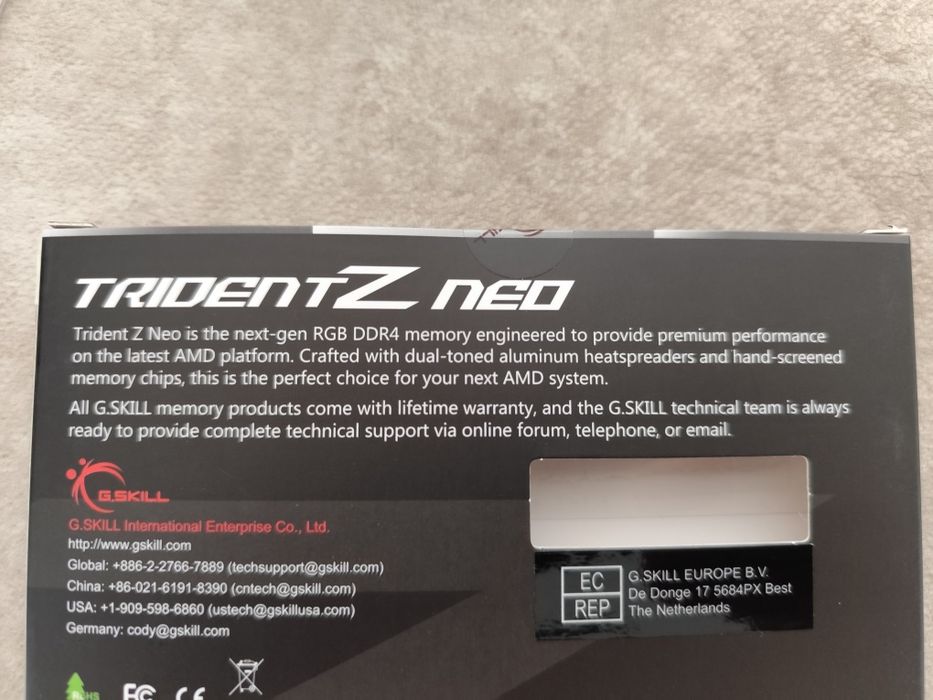 Ram 16gb Gskill tridentZ Neo