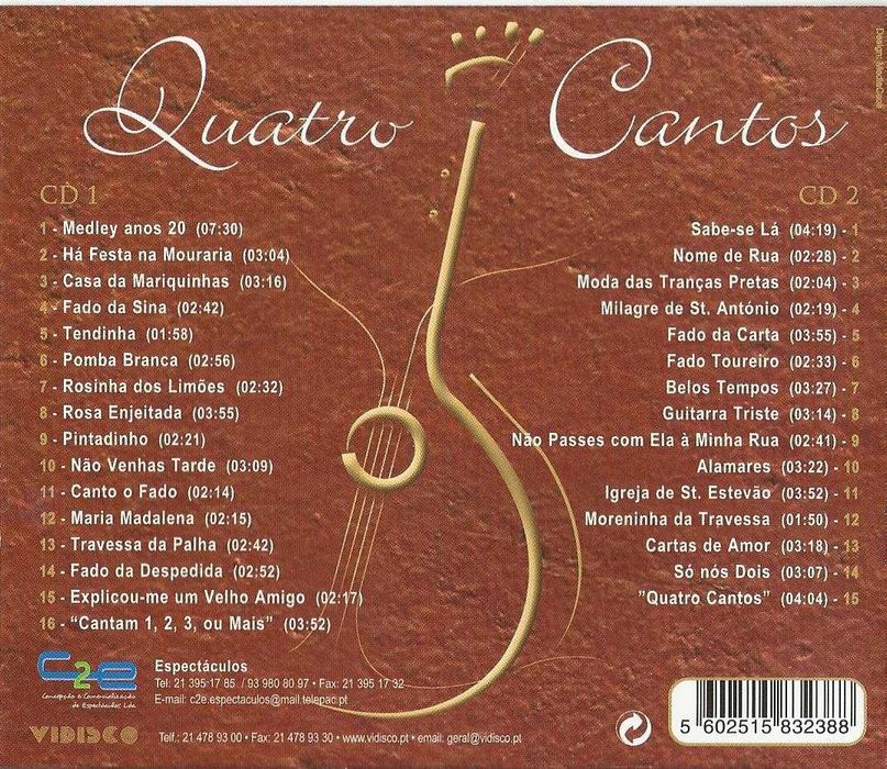 Quatro Cantos - 5 Décadas de Fado (2 CD)