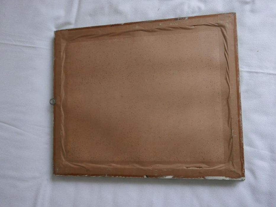 Stara rama z obrazkiem 27x21 cm