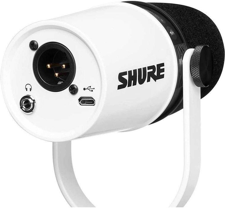 Мікрофон SHURE MV7 white (USB/XLR) новий в наявності