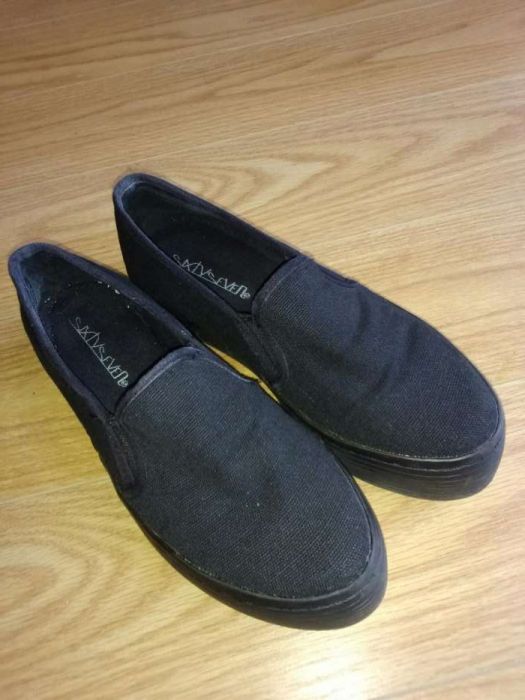 Tenis plataforma pretos 37 sixty seven