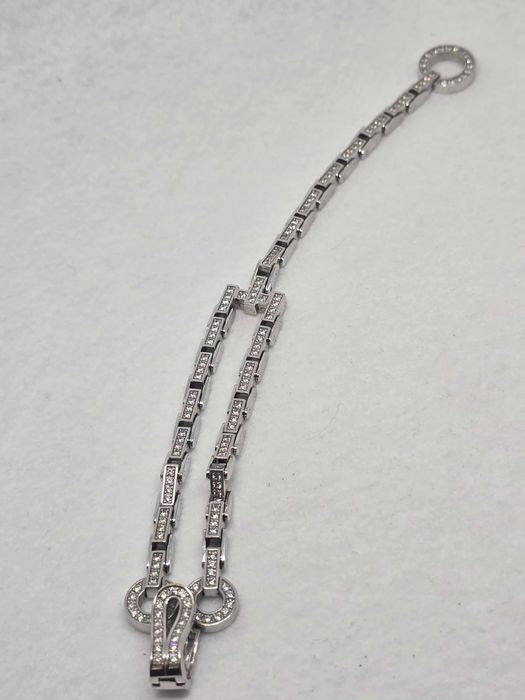 Золотий браслет з фіанітами. Золотой браслет с фианитами