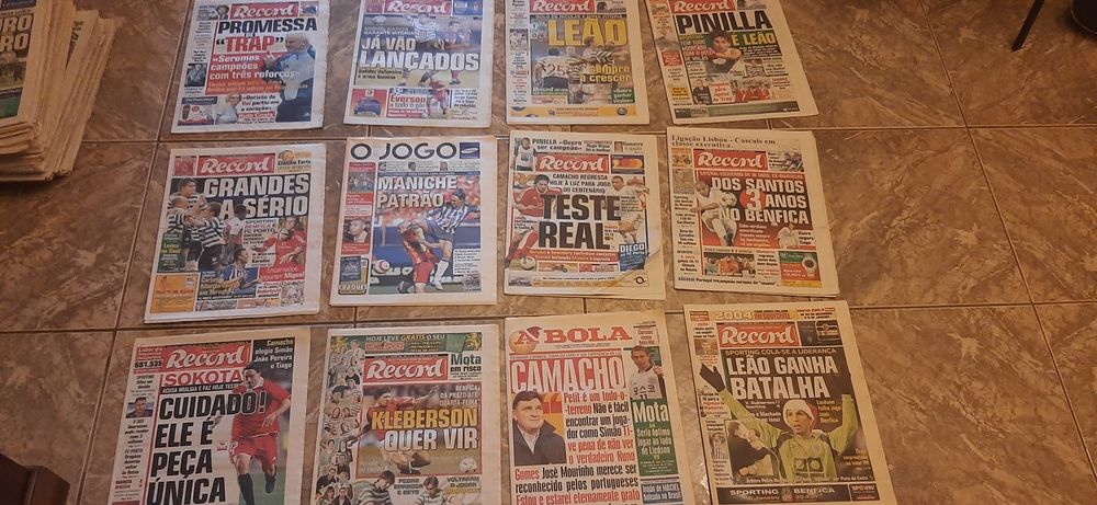 Jornais desportivos antigos