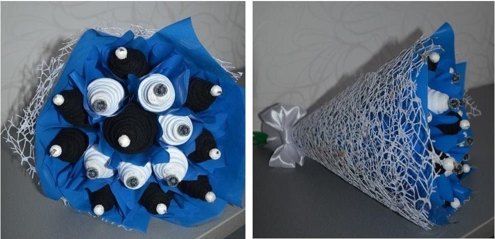 Букет із шкарпеток