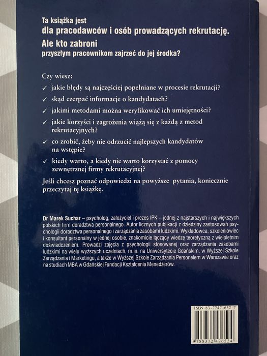 Rekrutacja i selekcja personelu C.H Beck Marek Suchar