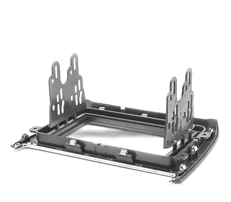 MOLDURA ADAPTADOR PRETO COMPLETO DE RÁDIO 2-DIN PARA VOLKSWAGEN VW POLO 14+