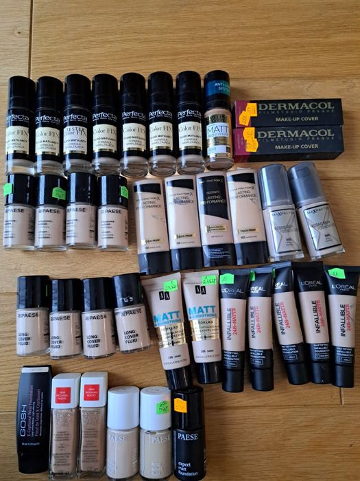 Podkłady Loreal, Paese, Maxfactor PAKIET