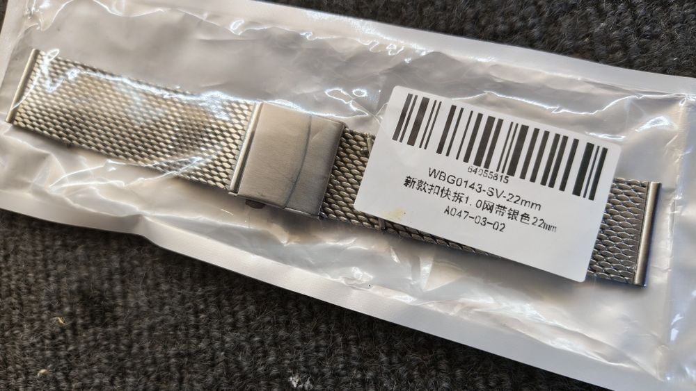 Pulseira relógio milanesa 22mm