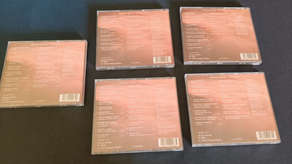Zestaw muzyki klasycznej 5 płyt CD Classical TOP100