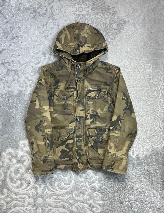 Gruba Kurtka Abercrombie & Fitch Wilcox Jacket Moro Military Army