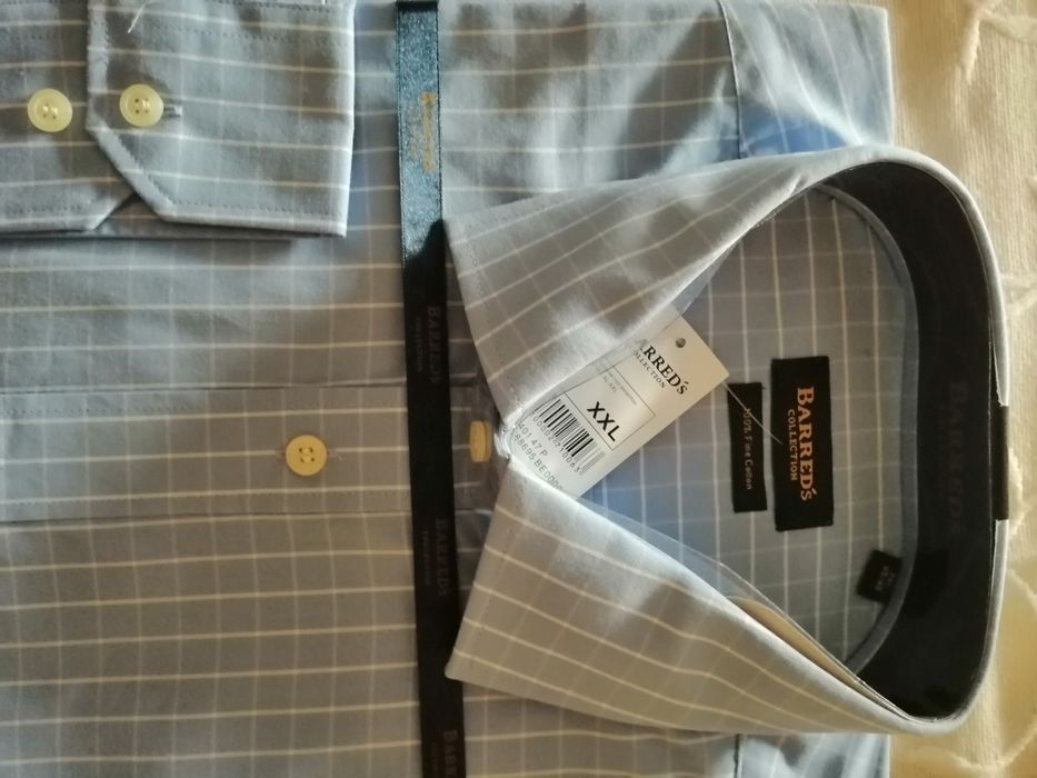 Camisas de homen grandes com manga comprida