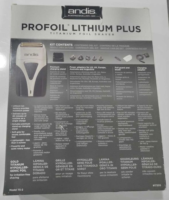 Електробритва Andis TS-2 Profoil Lithium Plus