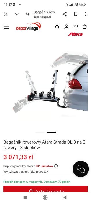 Atera bagażnik rowerowy na 2 do 4 do wyboru