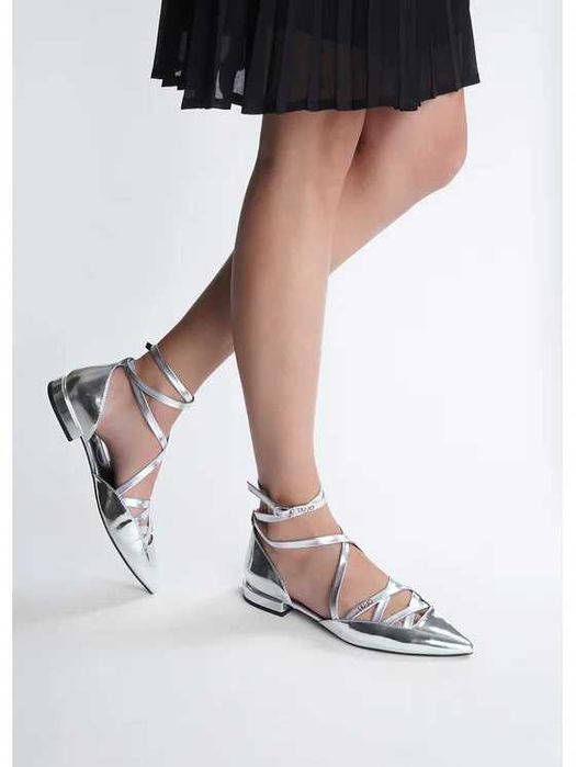 Baleriny w kolorze Srebrnym Liu Jo