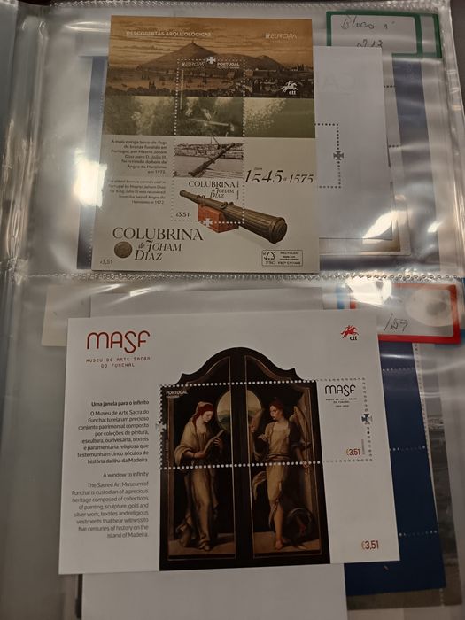 Selos de Portugal -Blocos novos