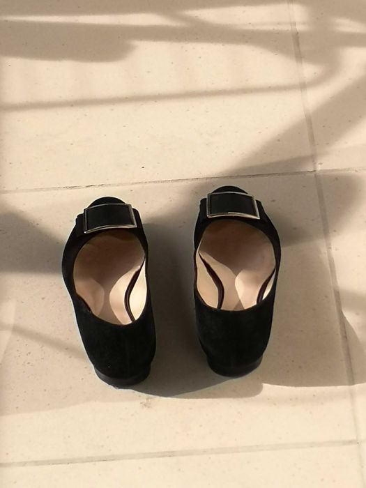 Högl czółenka balerinki buty damskie czarne schwarz r. 38,5