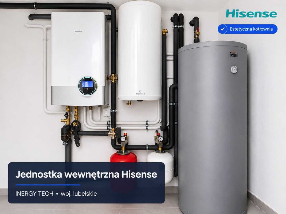 Pompa Ciepła 10 kW Hisense Hitachi z kompletnym montażem