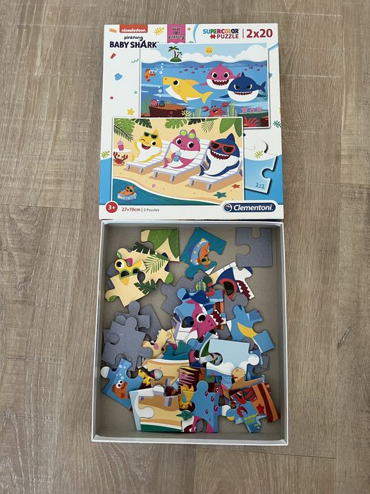Puzzle Baby Shark - 2 x 20 peças