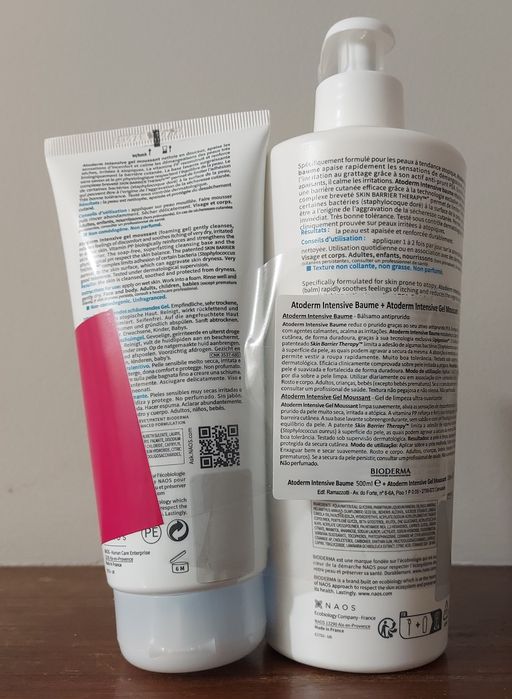 Hidratante BIODERMA Atoderm Intensive baume & gel moussant