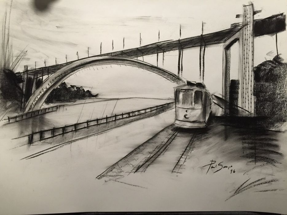 Pinturas a carvão por encomenda