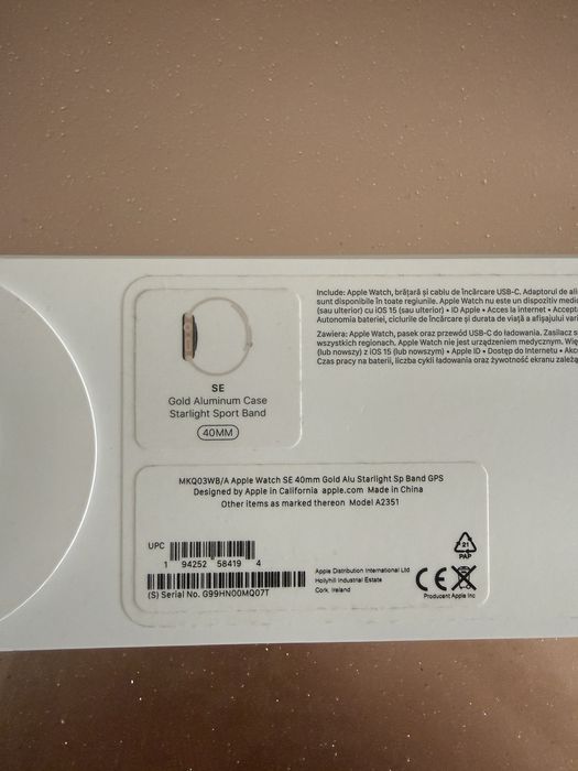 Apple Watch SE (GPS) 40 mm