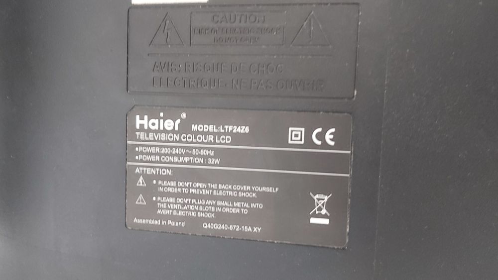 Лед тв Haier 24 дюйма  відмінний стан