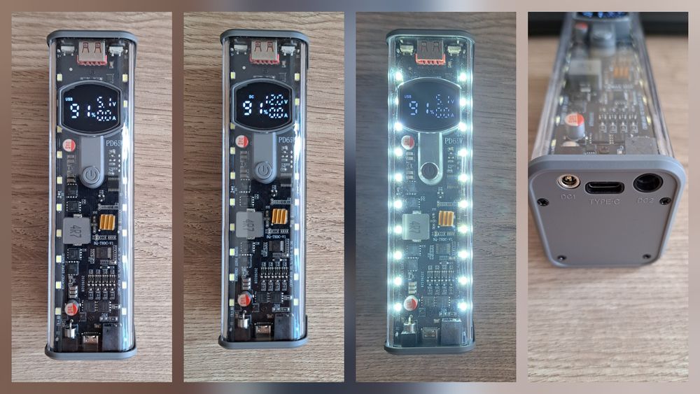 PD65W павербанк 20800mAh 18650 4s dc