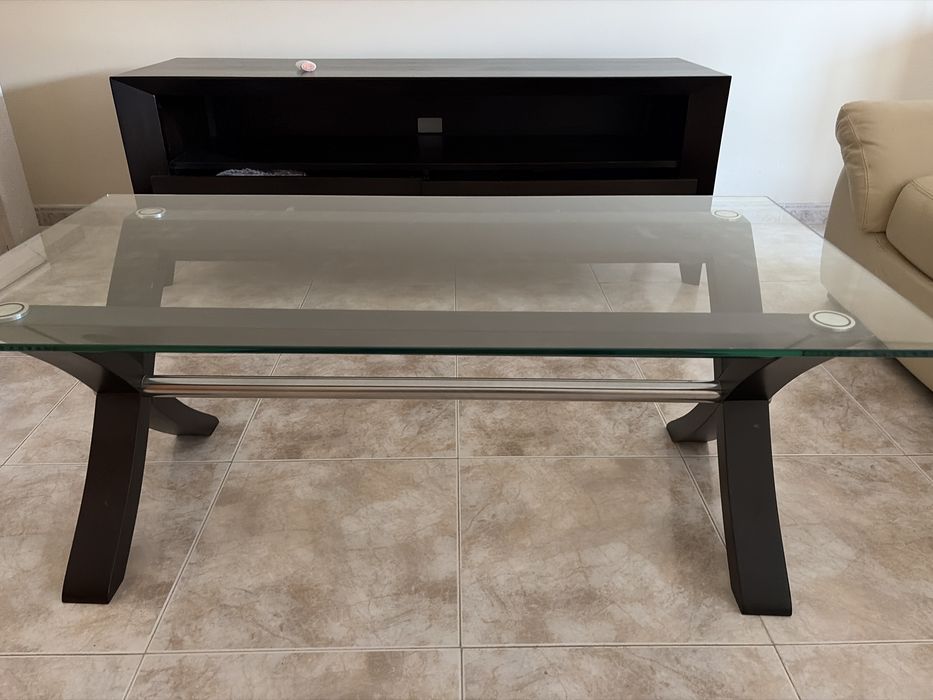 Mesa vidro centro