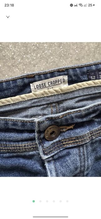 джинси Бананы  Loose crop Denim