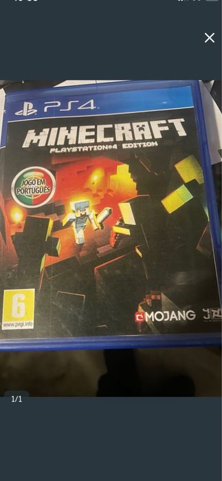 Caixa jogo Minecraft Ps4