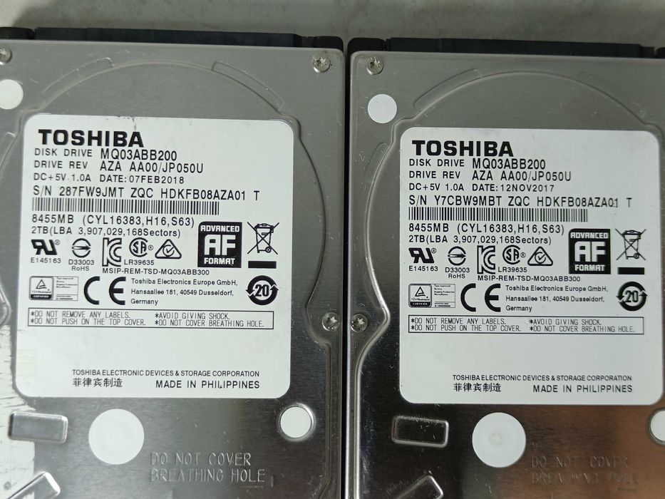 Hard Disk HDD диск 2.5 TOSHIBA 2TB до ВІДМІННИЙ стан 100% здоровя!