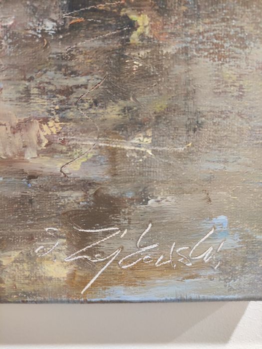 Pintura a óleo sobre tela ( pintor polaco )