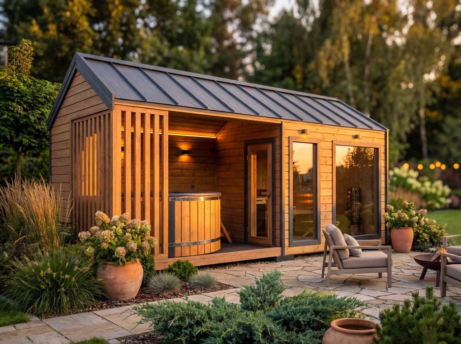 Strefa Relaksu Sauna Balia Ogrodowa Jacuzzi PRODUCENT | Model 2026 | 4 LATA GWARANCJI