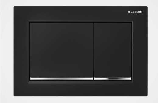 Przycisk spłukujący GEBERIT OMEGA 30 czarny/chrom 115.080.KM.1