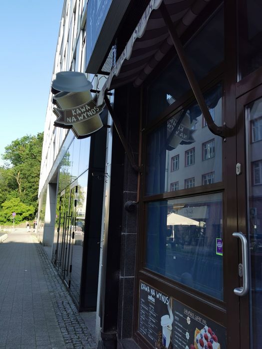 Reklama led Makieta zewnętrzna KAWA NA WYNOS kaseton