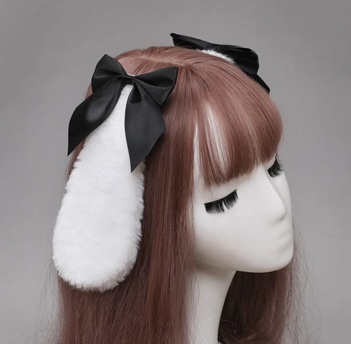 Заколка на волосы бант бантик уши ушки