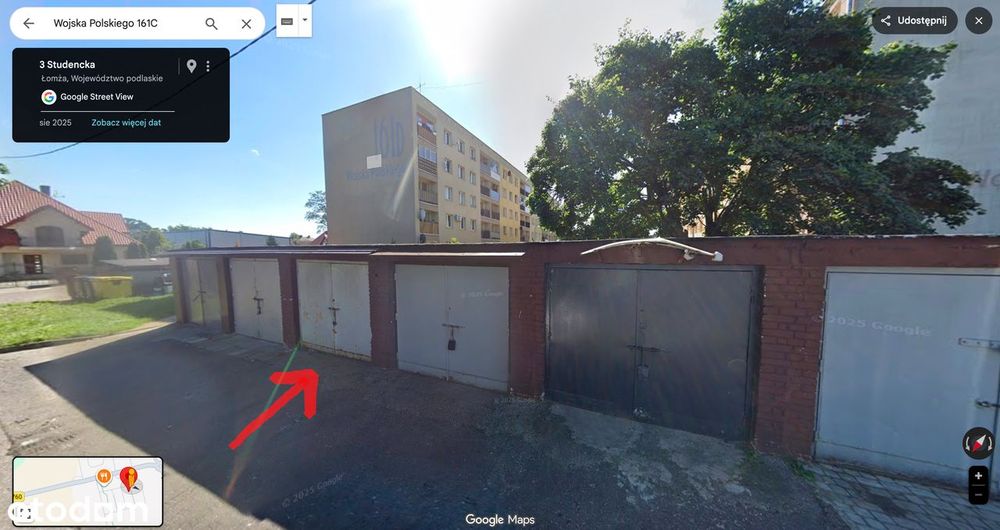 Murowany garaż z oświetleniem na sprzedaż | Bezpośrednio | Łomża