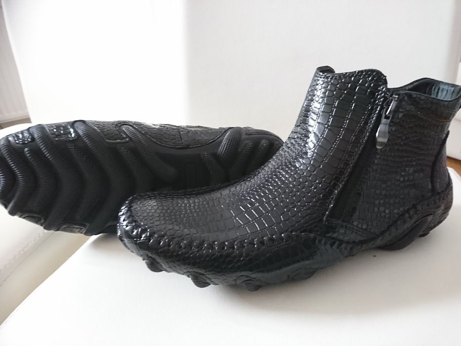 Buty męskie skórzane lekkie