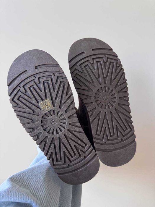 Уггі UGG Mini Sock Bitter Dusted Cocoa premium натуральна замша