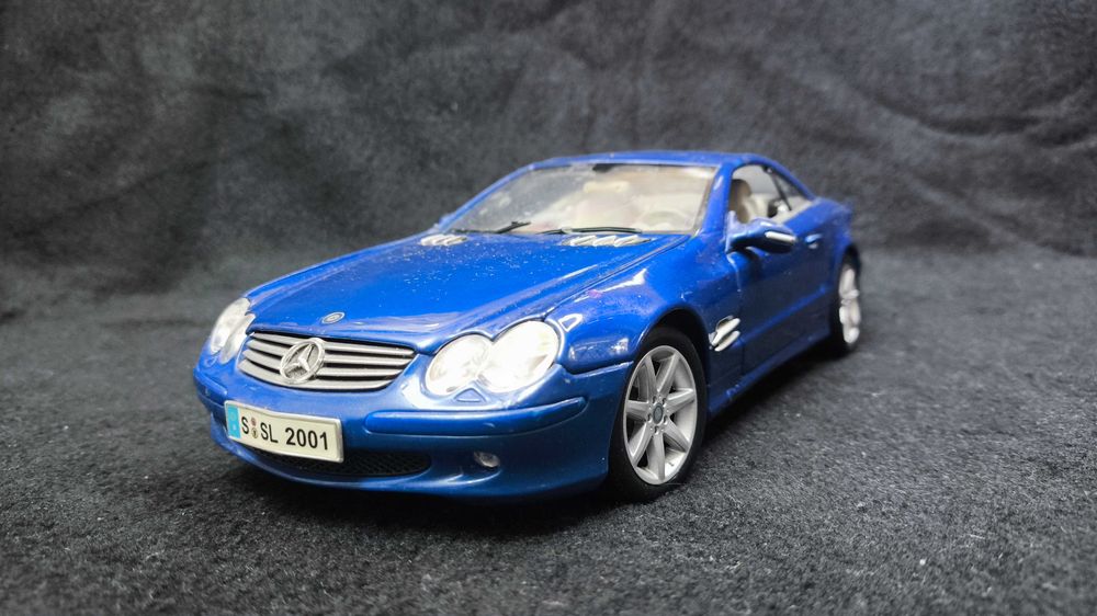 Модель авто 1.18 Mercedes-Benz SL-Class (Maisto, Thailand, Blue, Coupe)