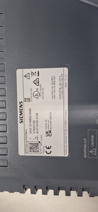 HMI Siemens MTP1200 unified basic