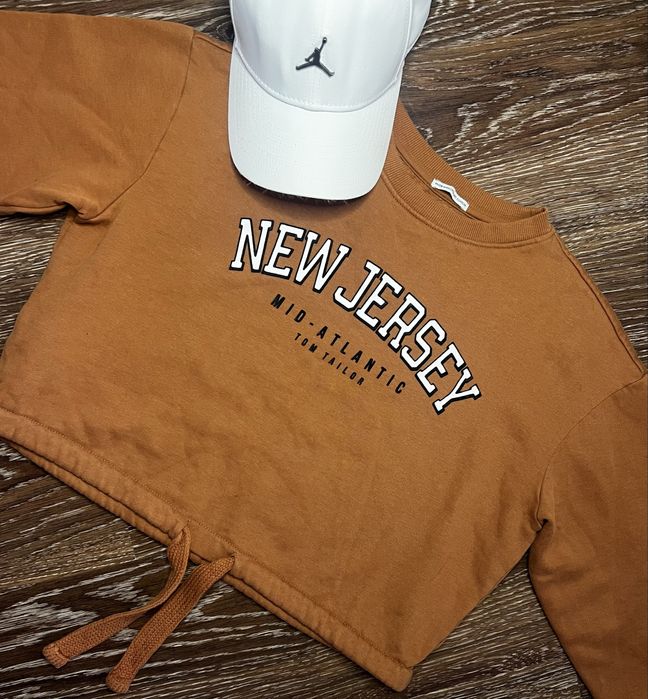 Продам! Стильний укорочений світшот Tom Tailor “New Jersey” у теракотовому кольорі.