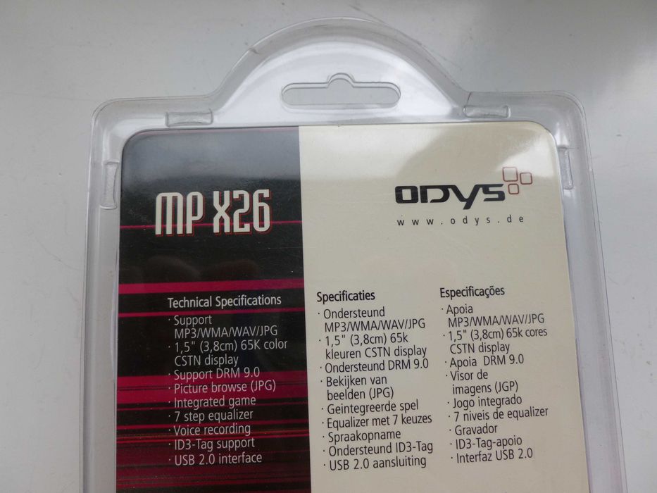 mp3 плеер Odys с дисплеем 1,5'' память 4Gb оригинал, Германия