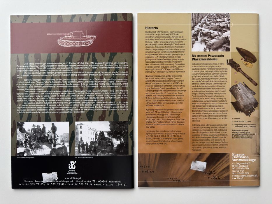 Nowe kartonowe modele czołgu Panther oraz samolotu Liberator.