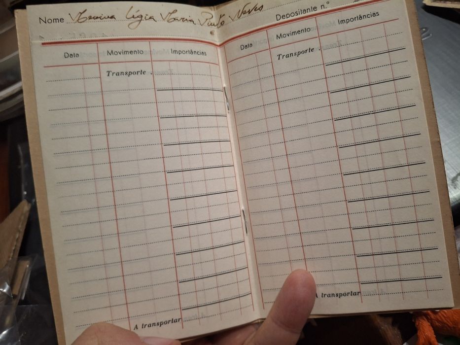 Caderneta antiga bancária Montepio