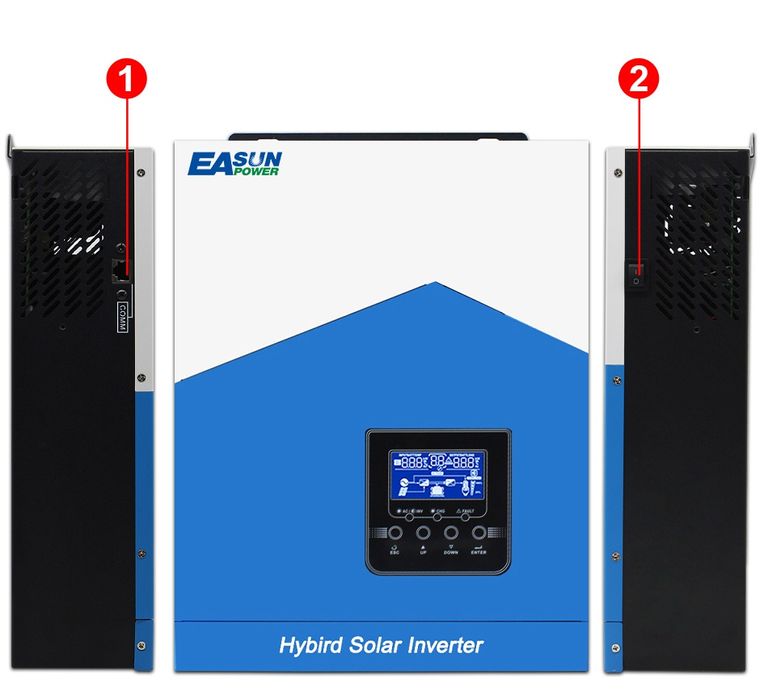 Гібридний інвертор Easun 2,2кВт 12В з Wi-Fi